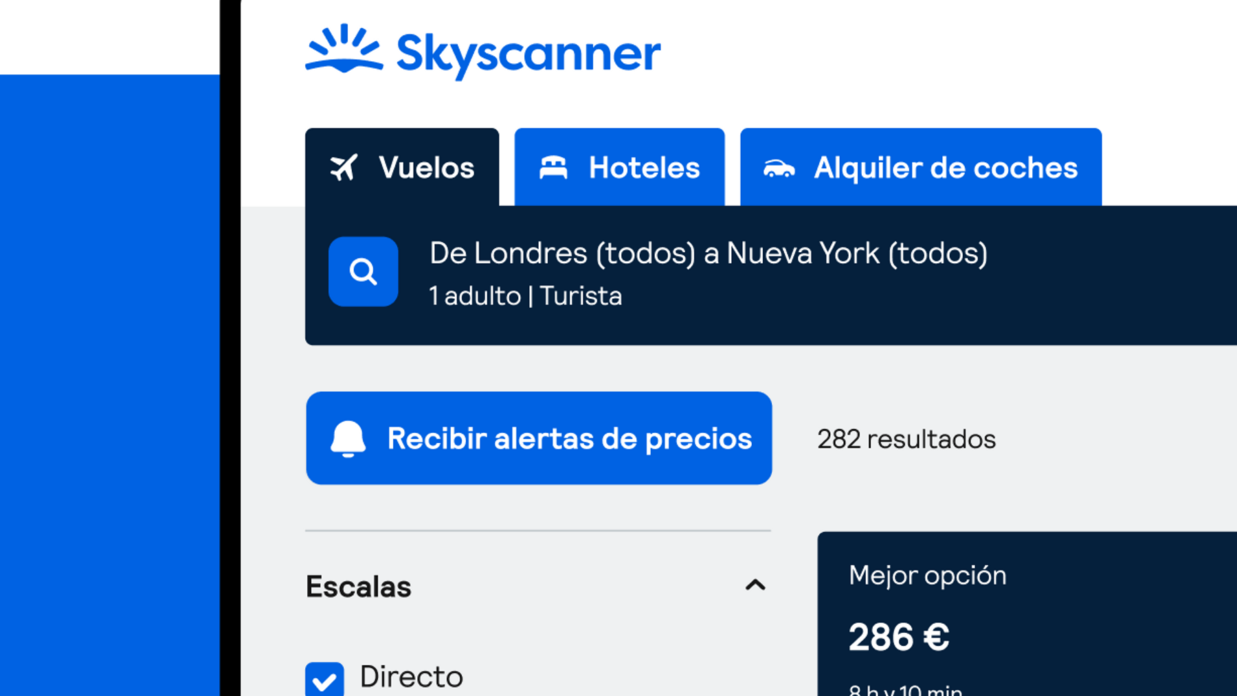 mejores comparadores de vuelos skyscanner