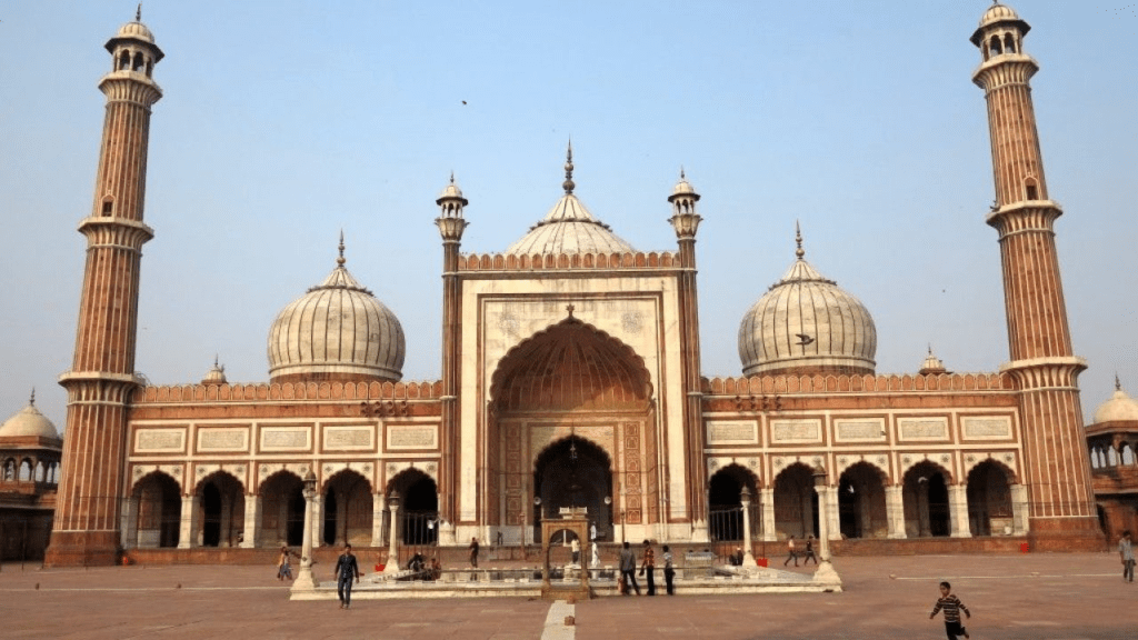 Jama Masjid, la gran mezquita de Delhi. Triángulo dorado de la india.