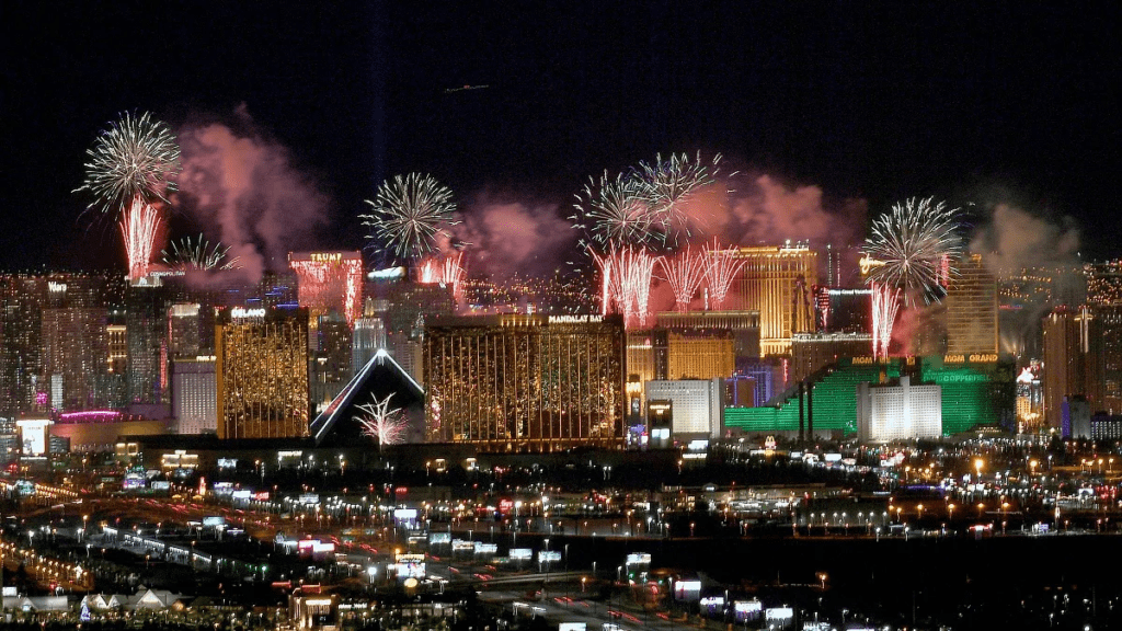 donde celebrar el fin de año en Las Vegas