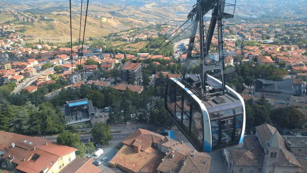 Cosas que ver en San Marino, el teleférico