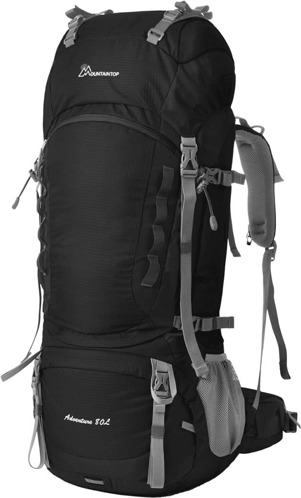 Mountaintop, las mejores mochilas de senderismo profesional. Mochila de 80 Litros